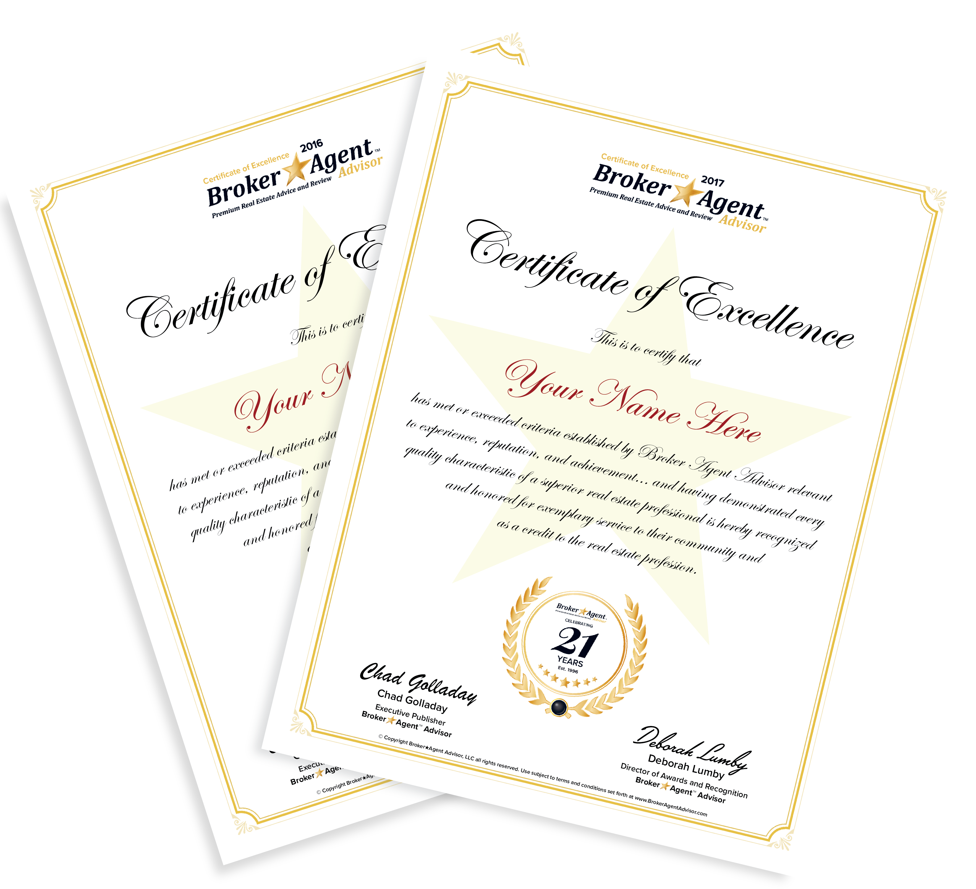 Real Estate Awards Broker★Agent Advisor